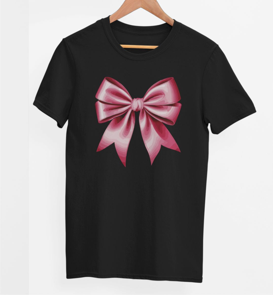 Schwarzes UNISEX T-Shirt "Schleife"