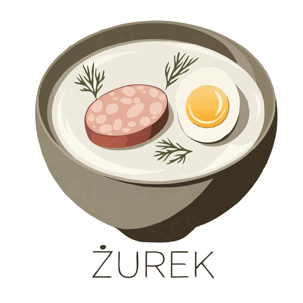 Biele UNISEX tričko „Żurek“