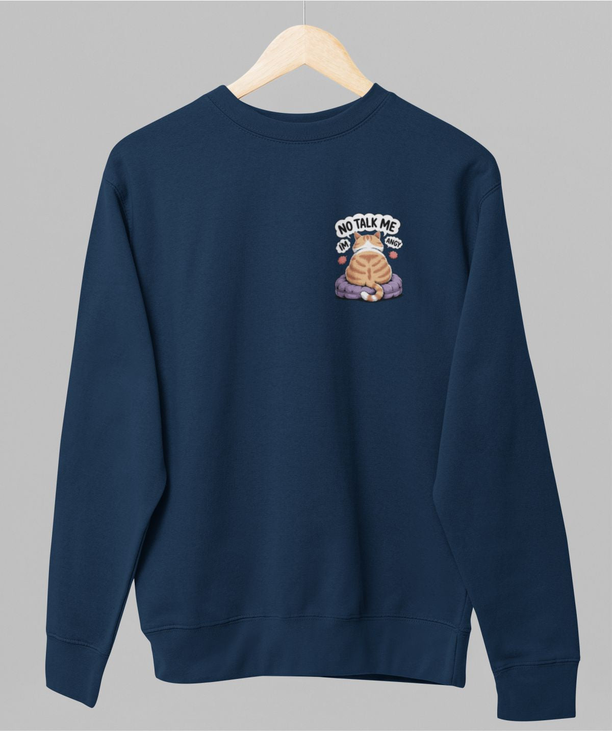 Sininen unisex collegepaita "Angy"