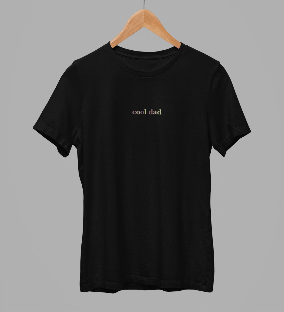 Black unisex t-shirt "Cool dad"