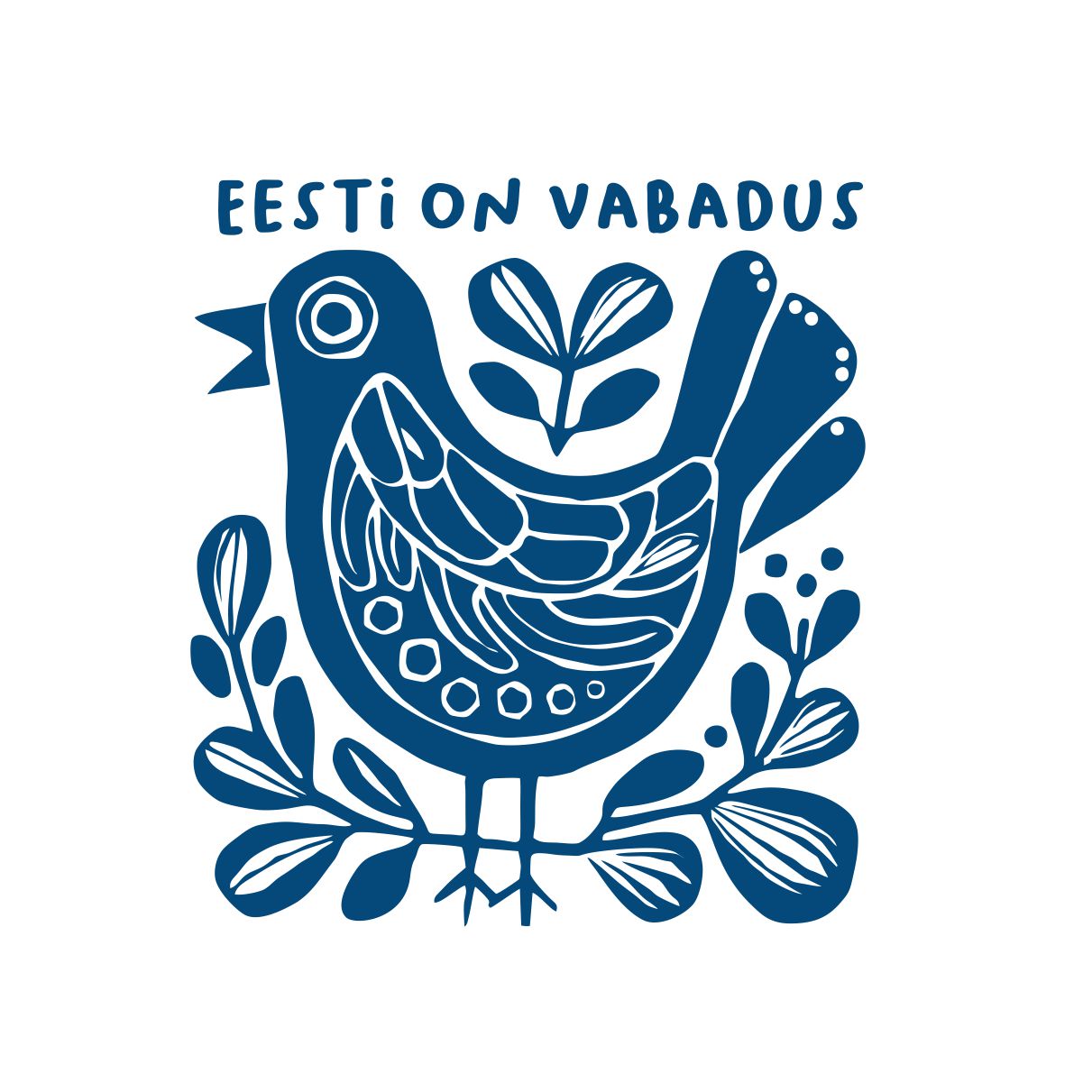 Valged UNISEX T-särgid "Eesti on vabadus"