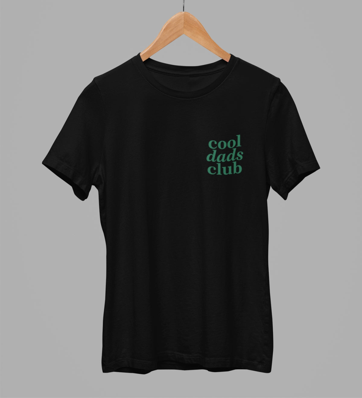Black unisex t-shirt "Cool dads club"