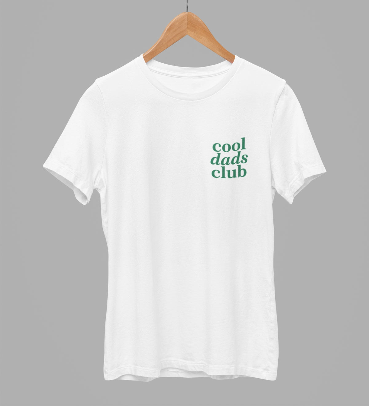White unisex t-shirt "Cool dads club"