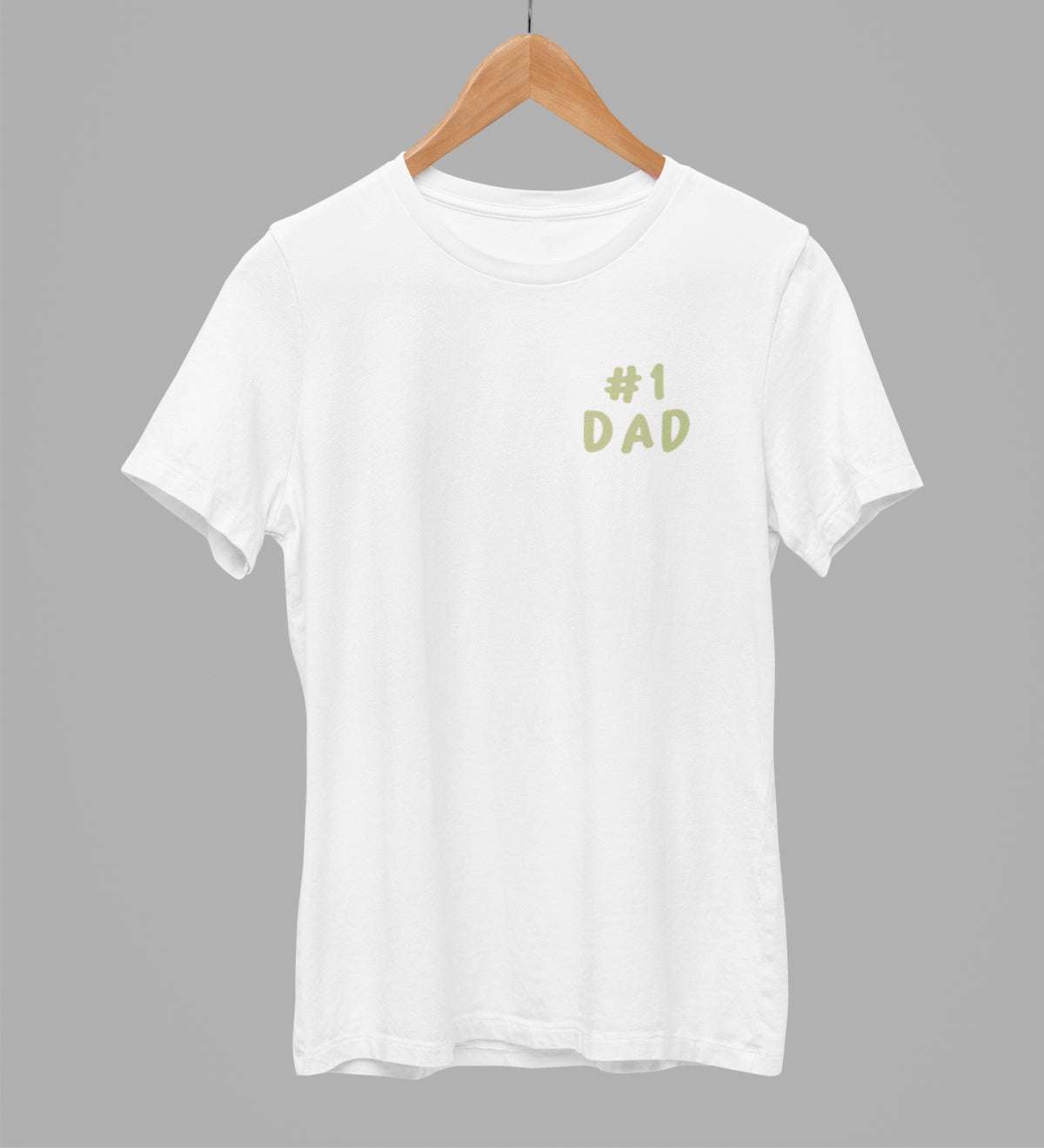 White unisex t-shirt "Number one"