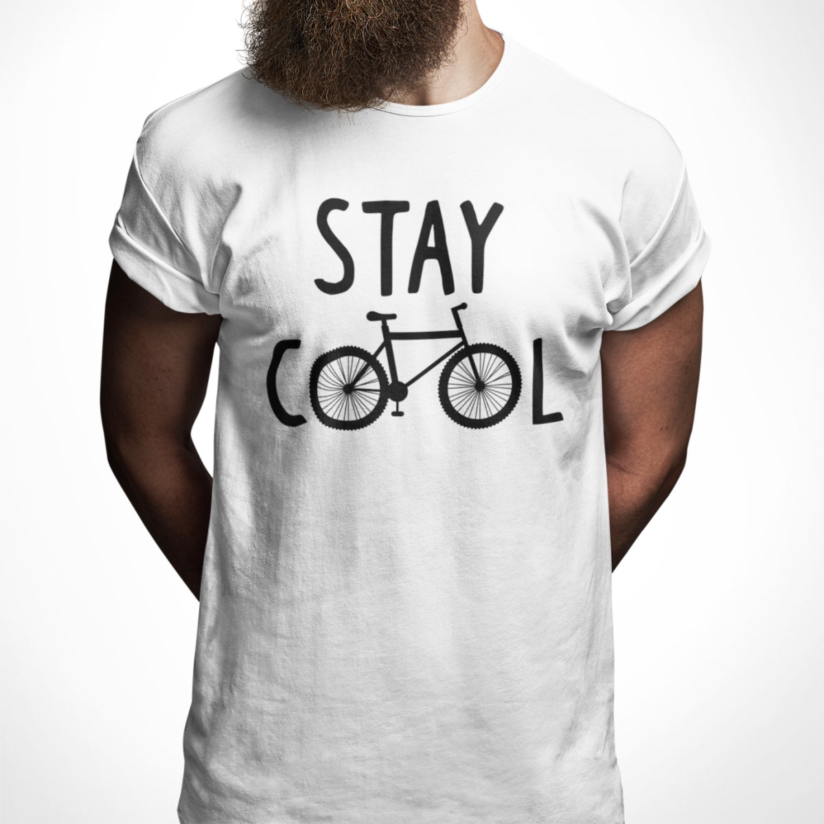 Biała UNISEX koszulka "Stay cool"