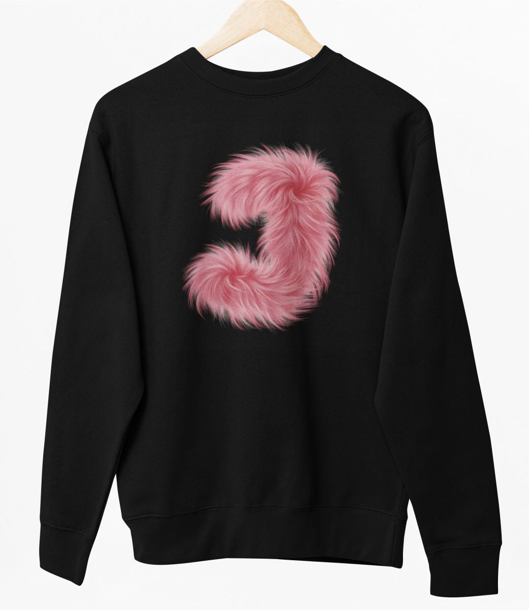 Svart UNISEX tröja “J Buchstabe”