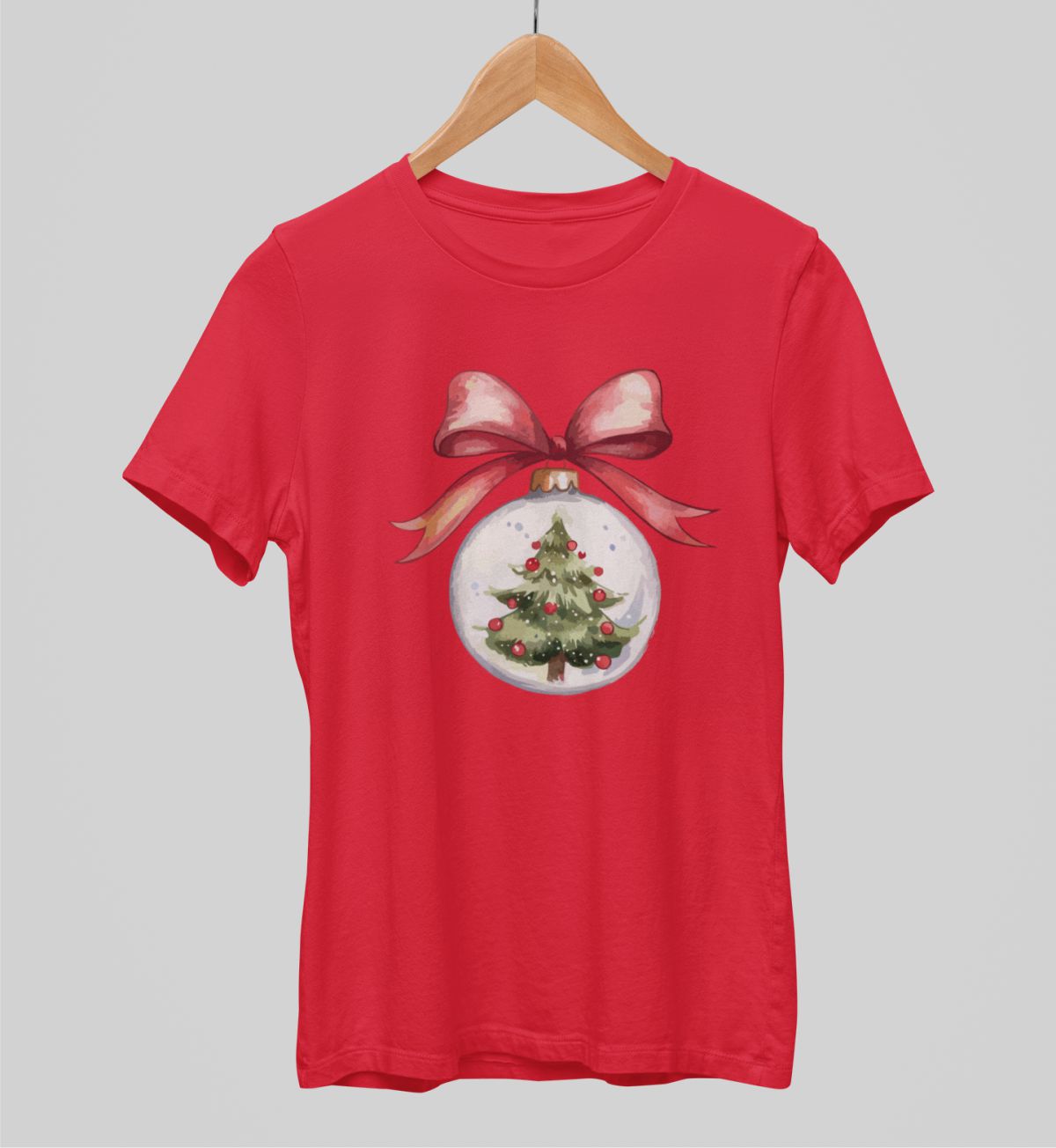 Punane UNISEX T-särk "Jõuluehe"