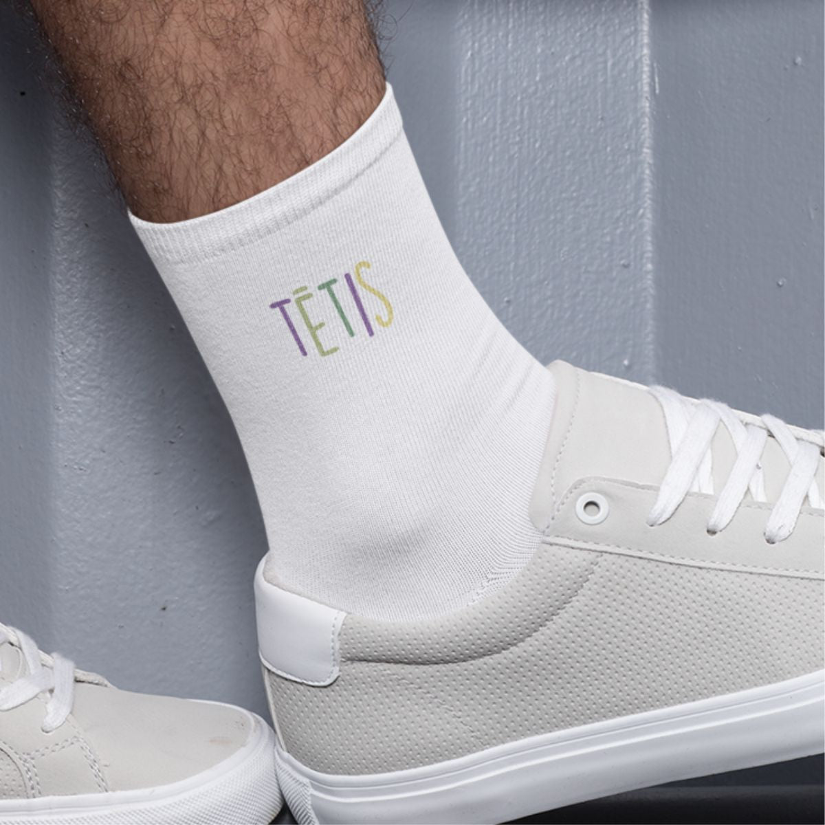 Baltas zeķes "Tētis"