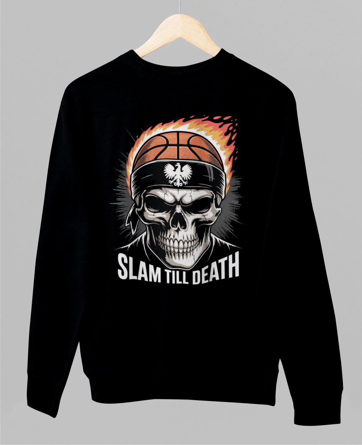 Bluza UNISEX czarna "Basketball in Poland"