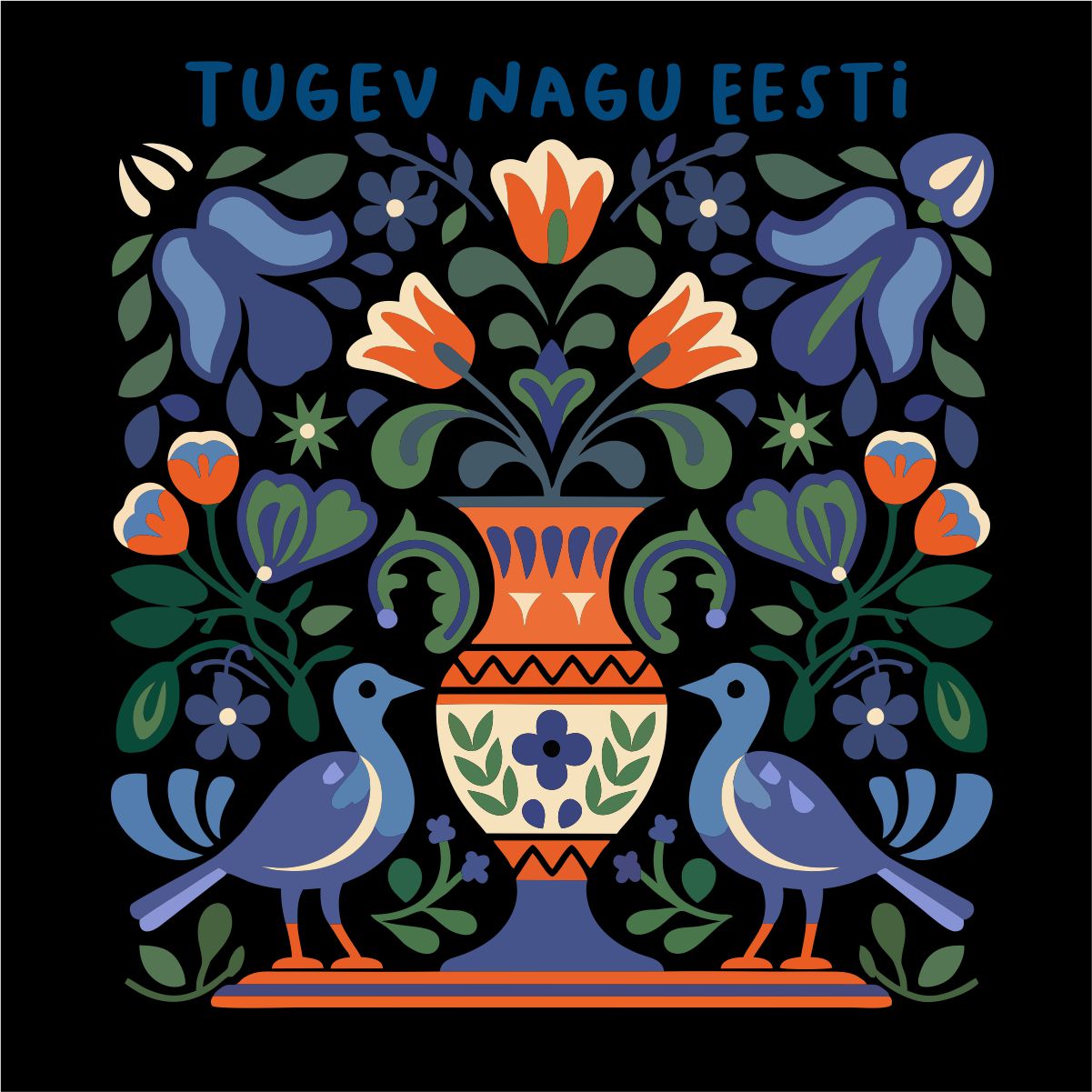 Must pusaer ilma kapuutsita "Tugev nagu Eesti"