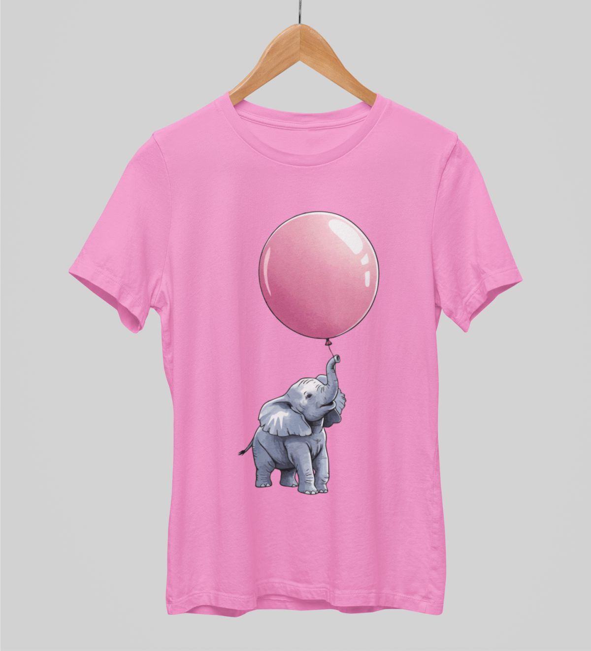 Růžové unisex tričko "Slůně"