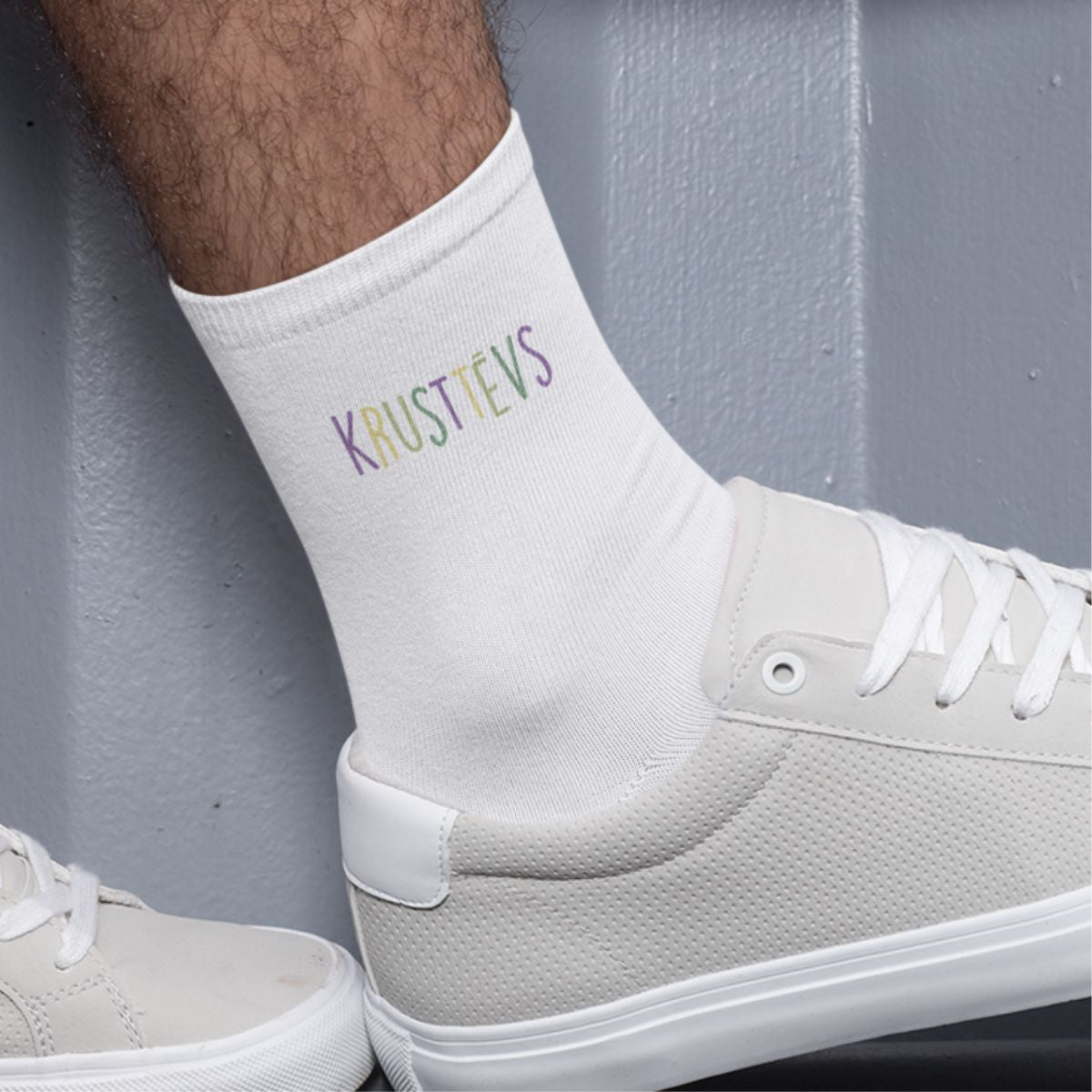 Baltas zeķes "Krusttēvs"