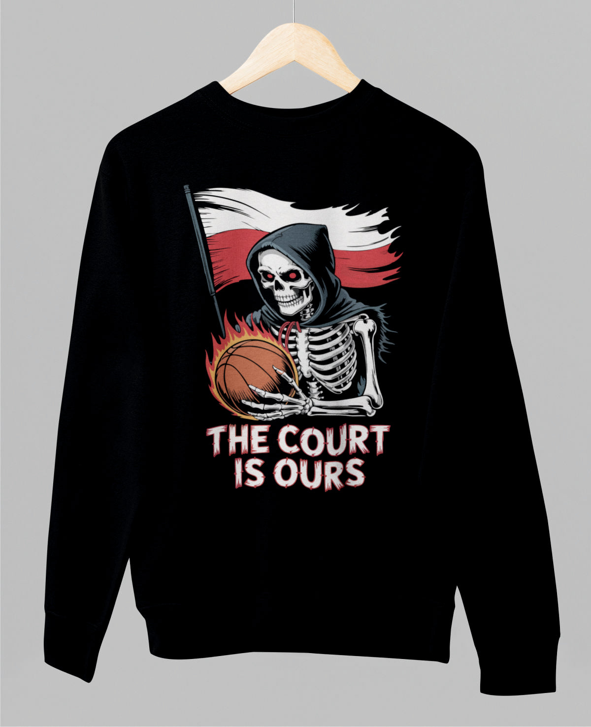 Bluza UNISEX czarna "The court"