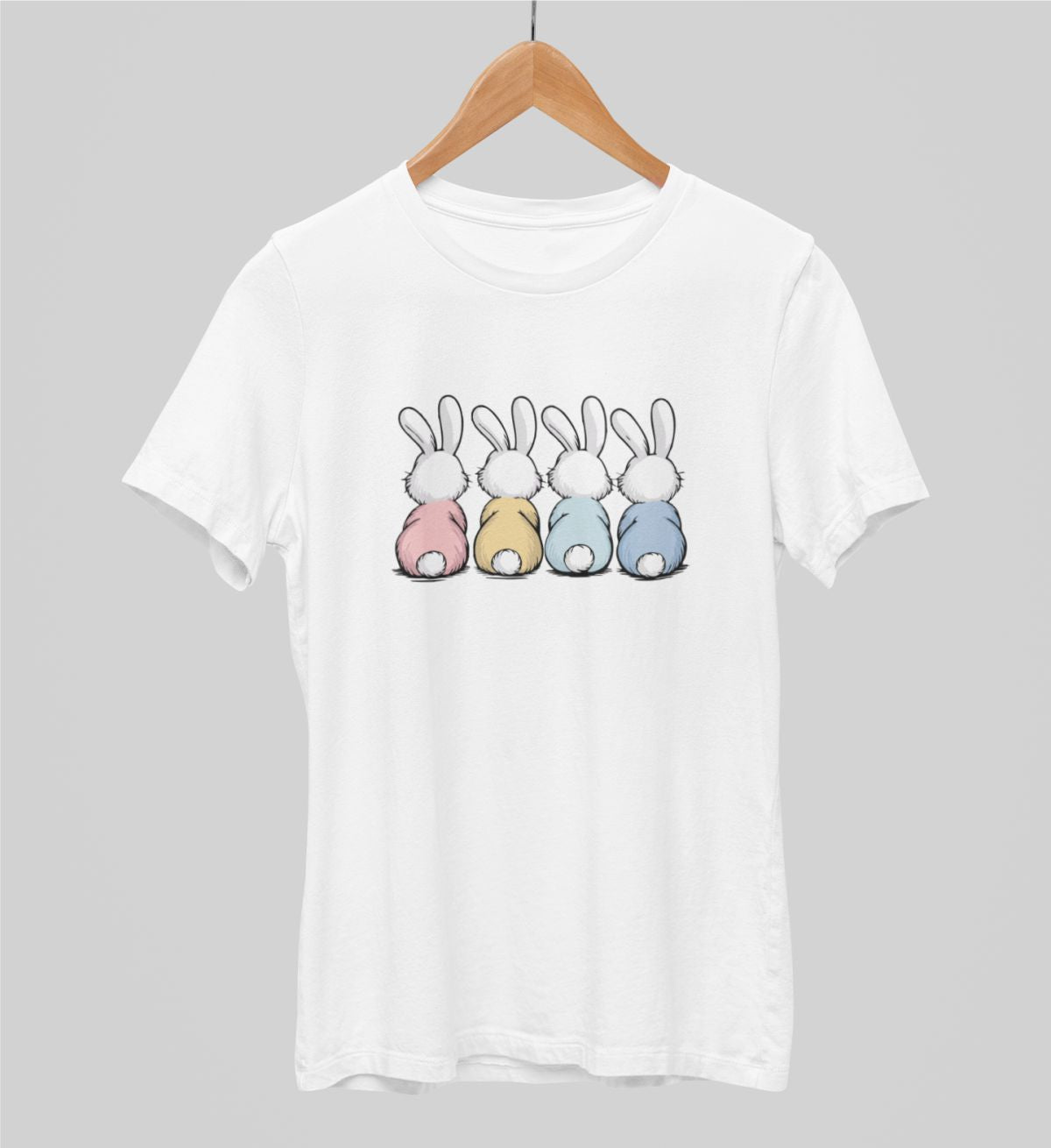 Białe koszulki UNISEX Puszyste ogonki