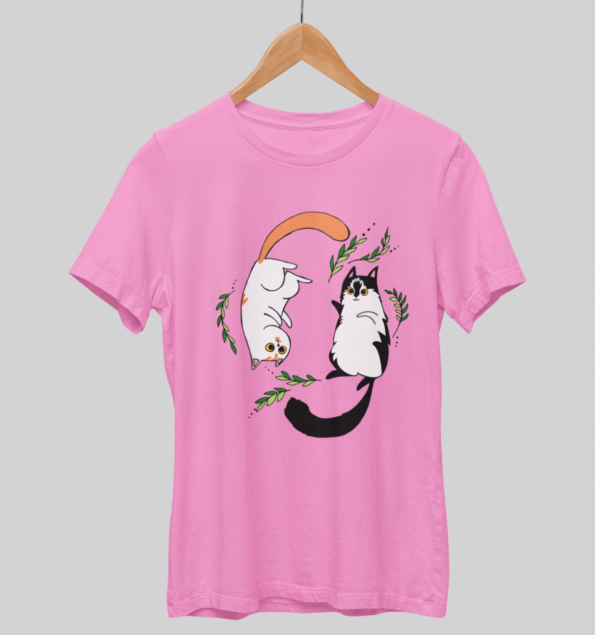 Růžové unisex tričko "Koťátka"