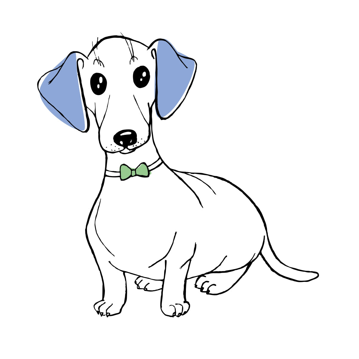 White Unisex T-shirt Perro