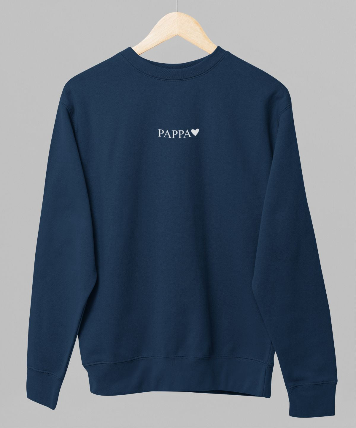 Sininen unisex collegepaita "Pappa"