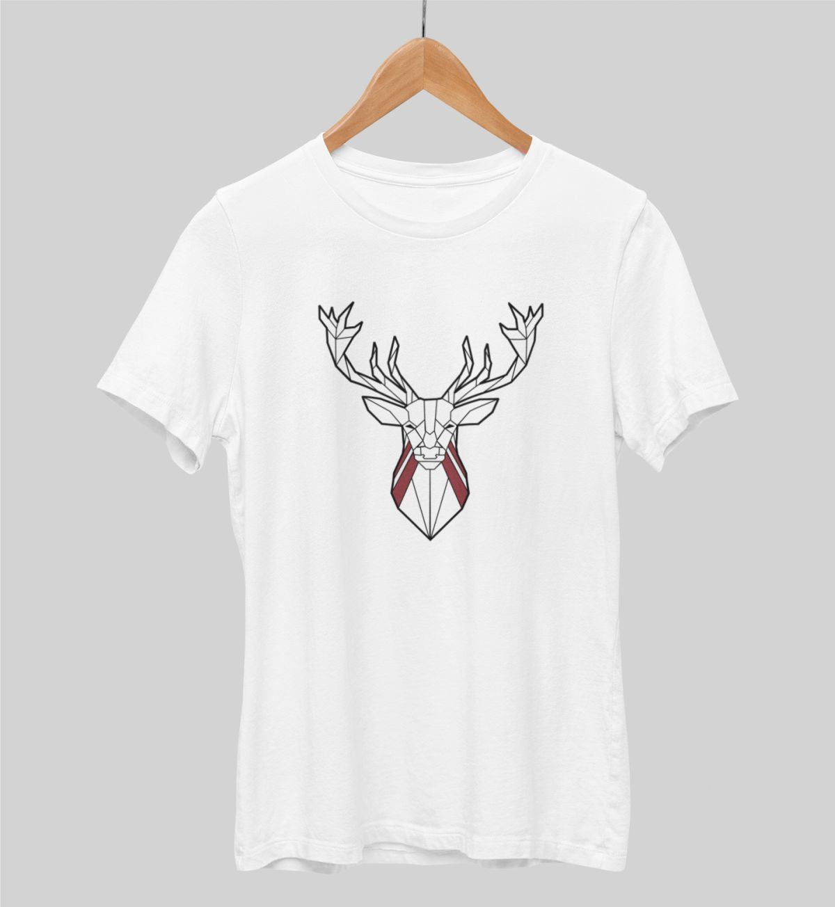 Balti UNISEX krekli "Latvijas briedis"