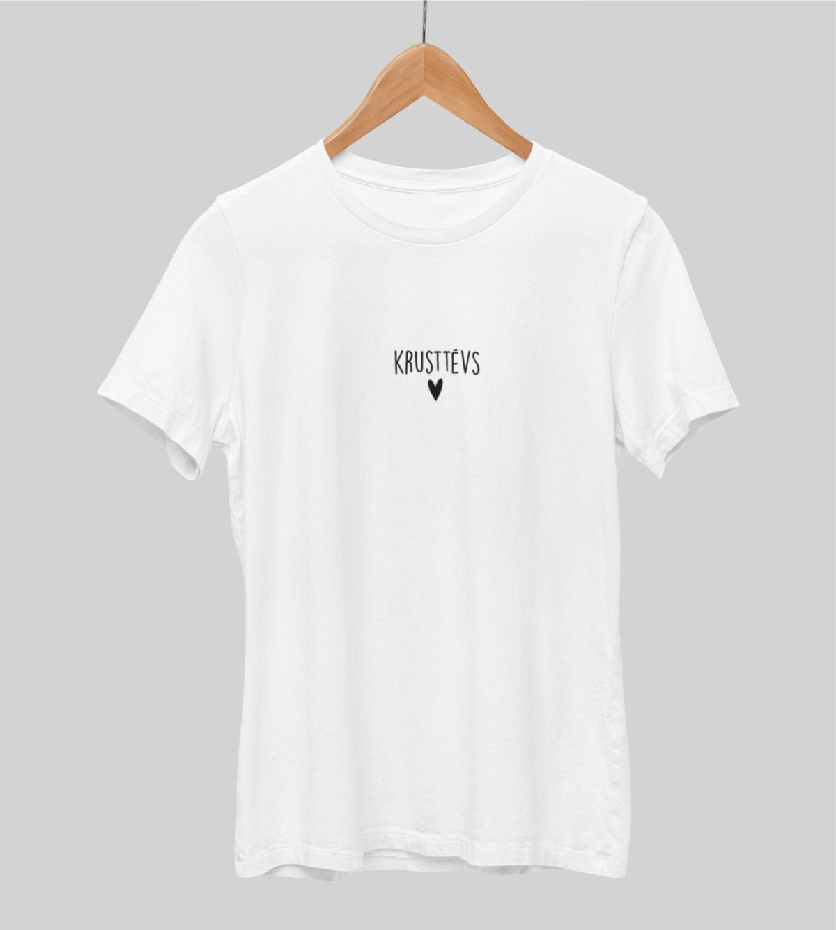 Balti UNISEX krekli "Krusttēvs ar sirsniņu"