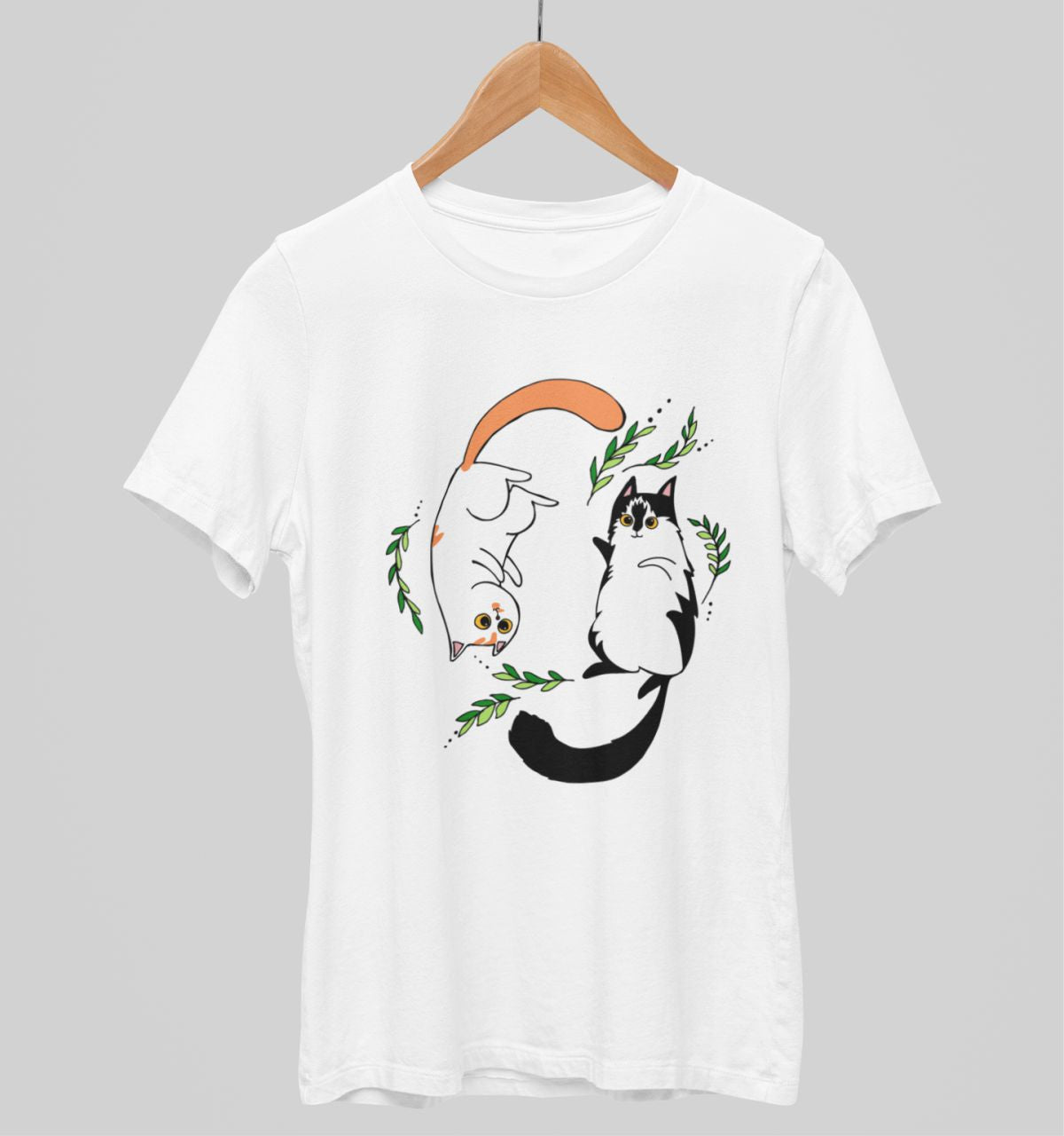 Bílé unisex tričko "Koťátka"