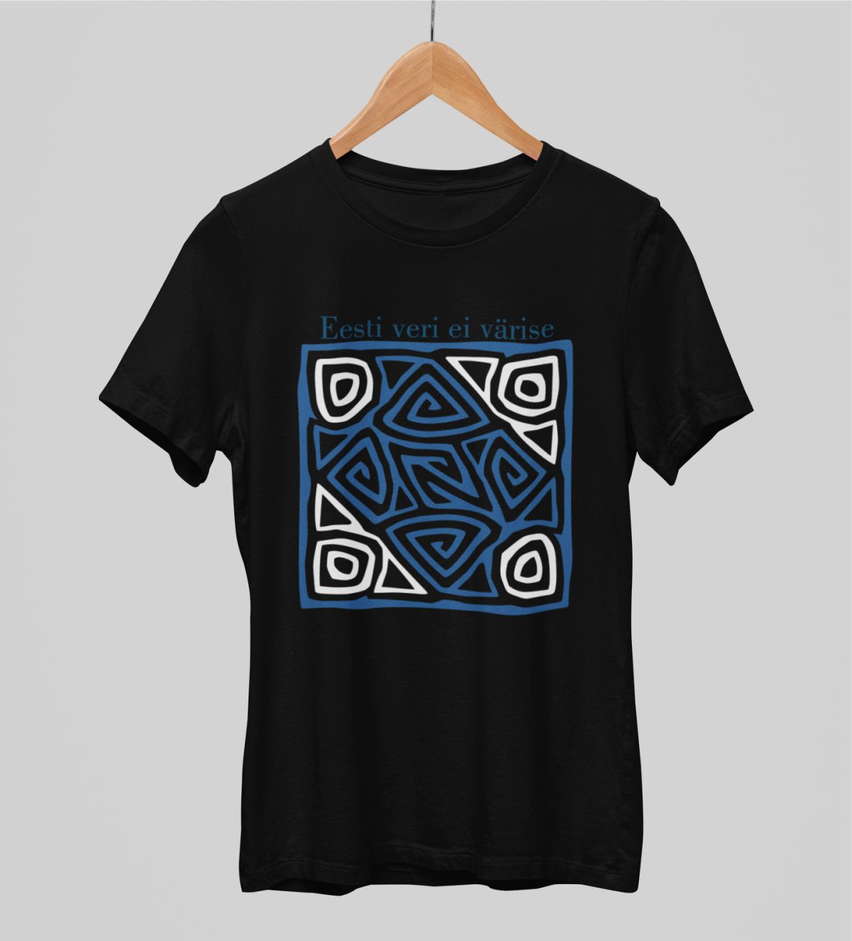 Mustad UNISEX T-särgid "Eesti veri ei värise"