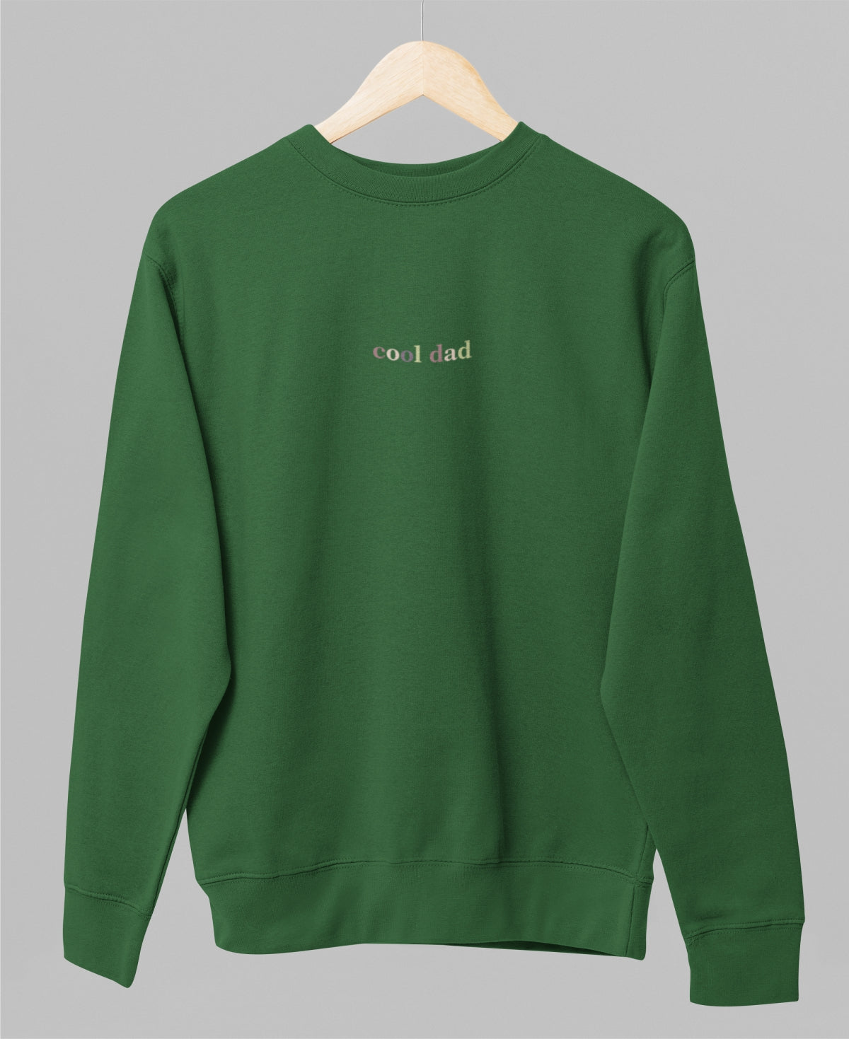 Bottle green unisex sweatshirt "Cool dad"