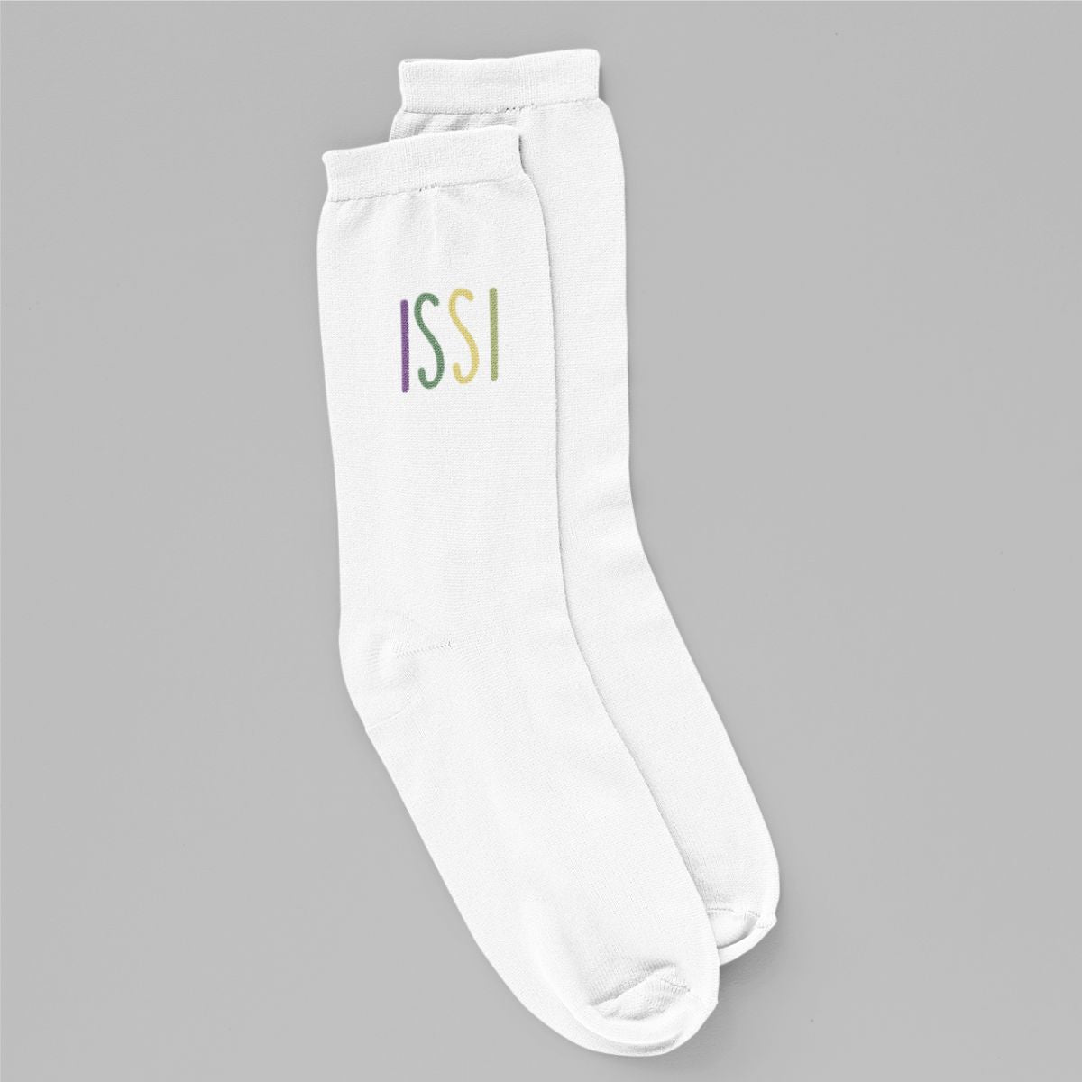 Valged sokid "Värviline issi"