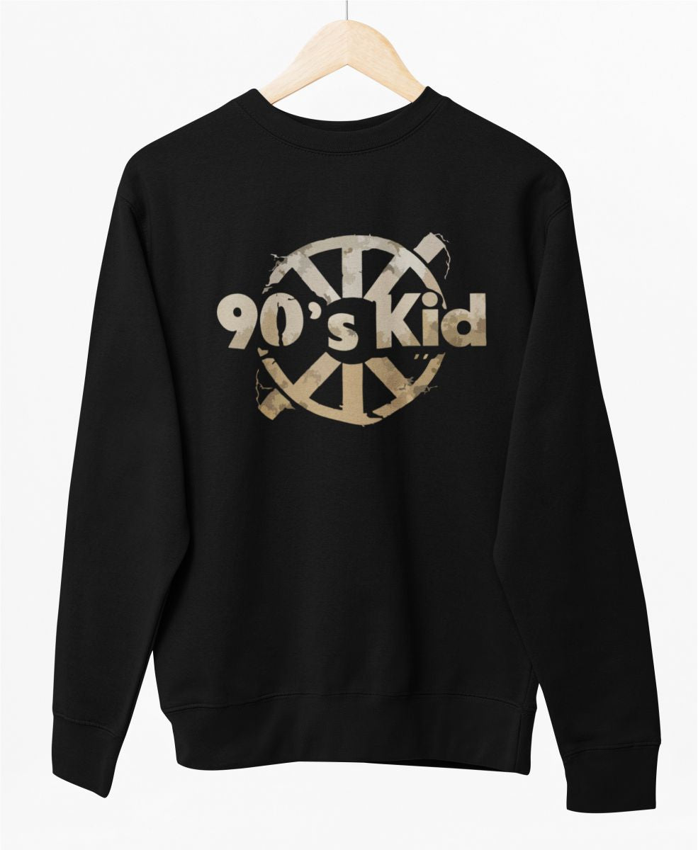 Svart UNISEX sweatshirt ”90's kid”