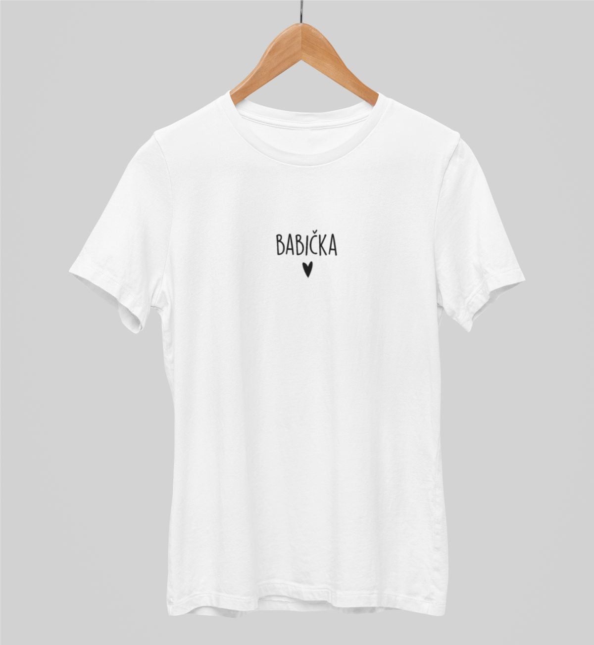 Bílé unisex tričko "Babička"