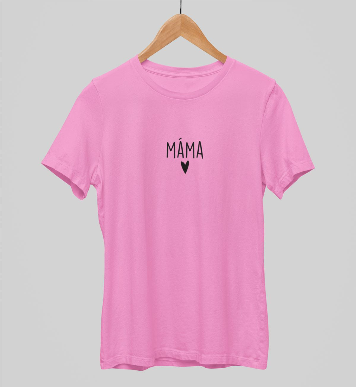 Růžové unisex tričko "Máma"