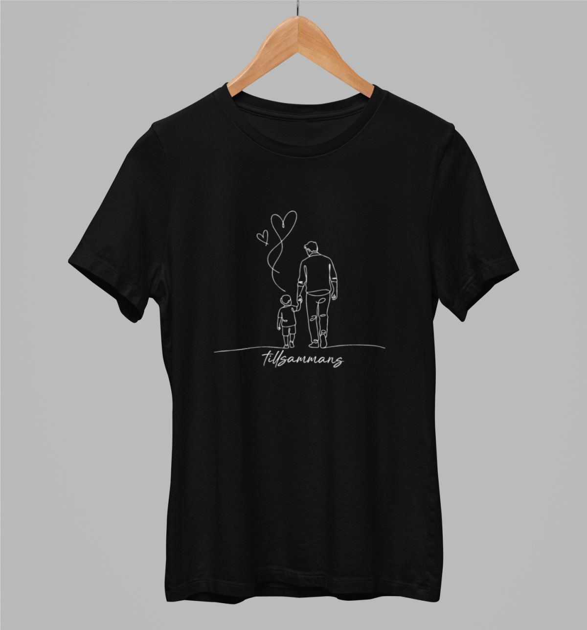 Svart UNISEX T-shirt “Tillsammans”