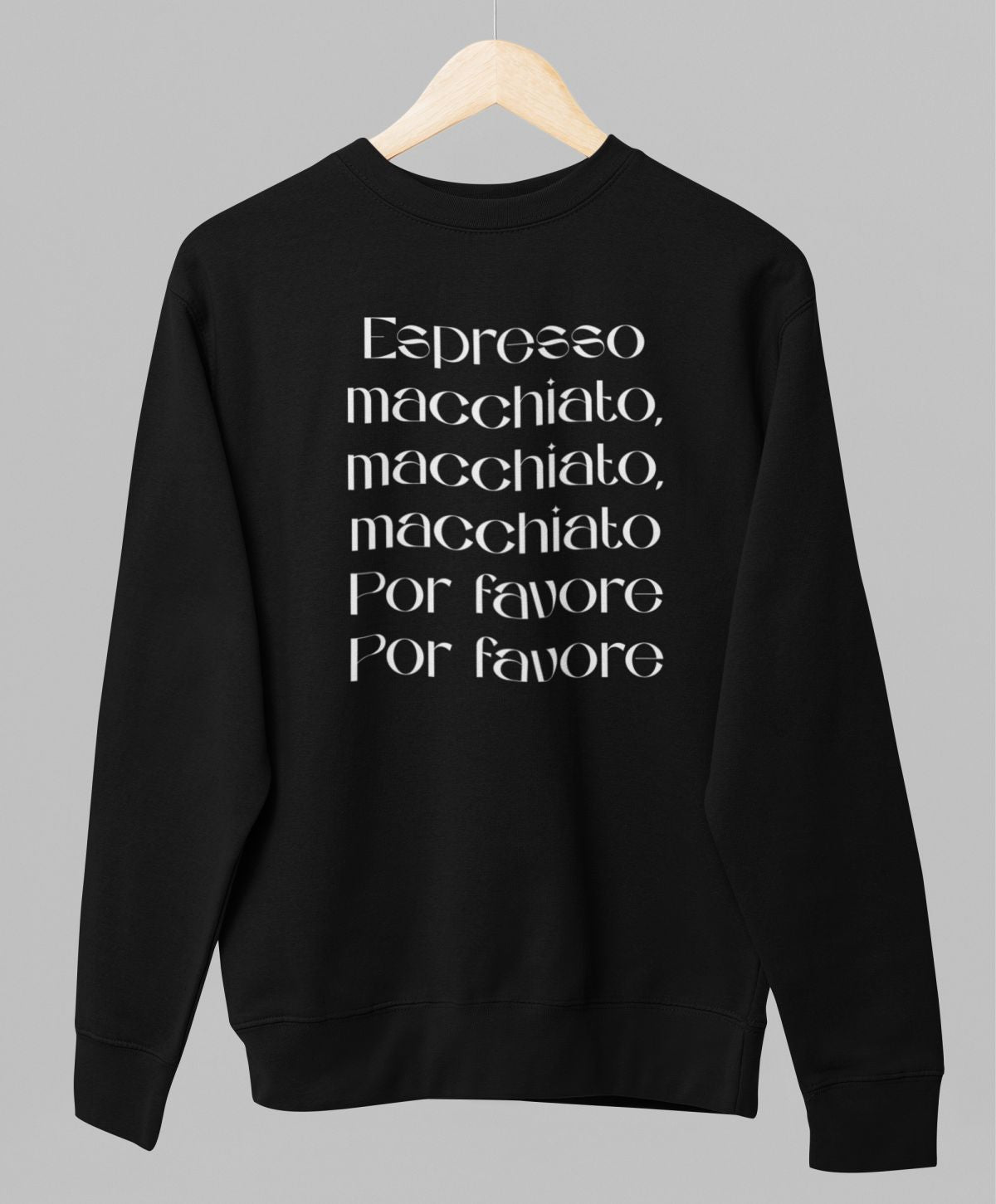 Čierny UNISEX pulóver „Espresso“