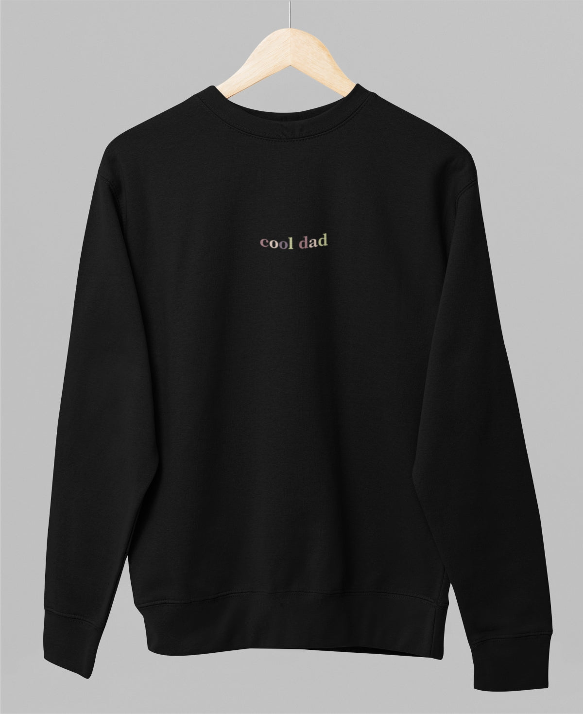 Black unisex sweatshirt "Cool dad"