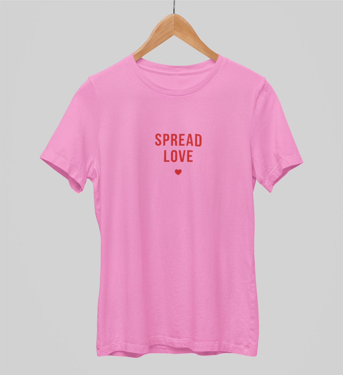 Rosa UNISEX T-Shirts „Spread love“