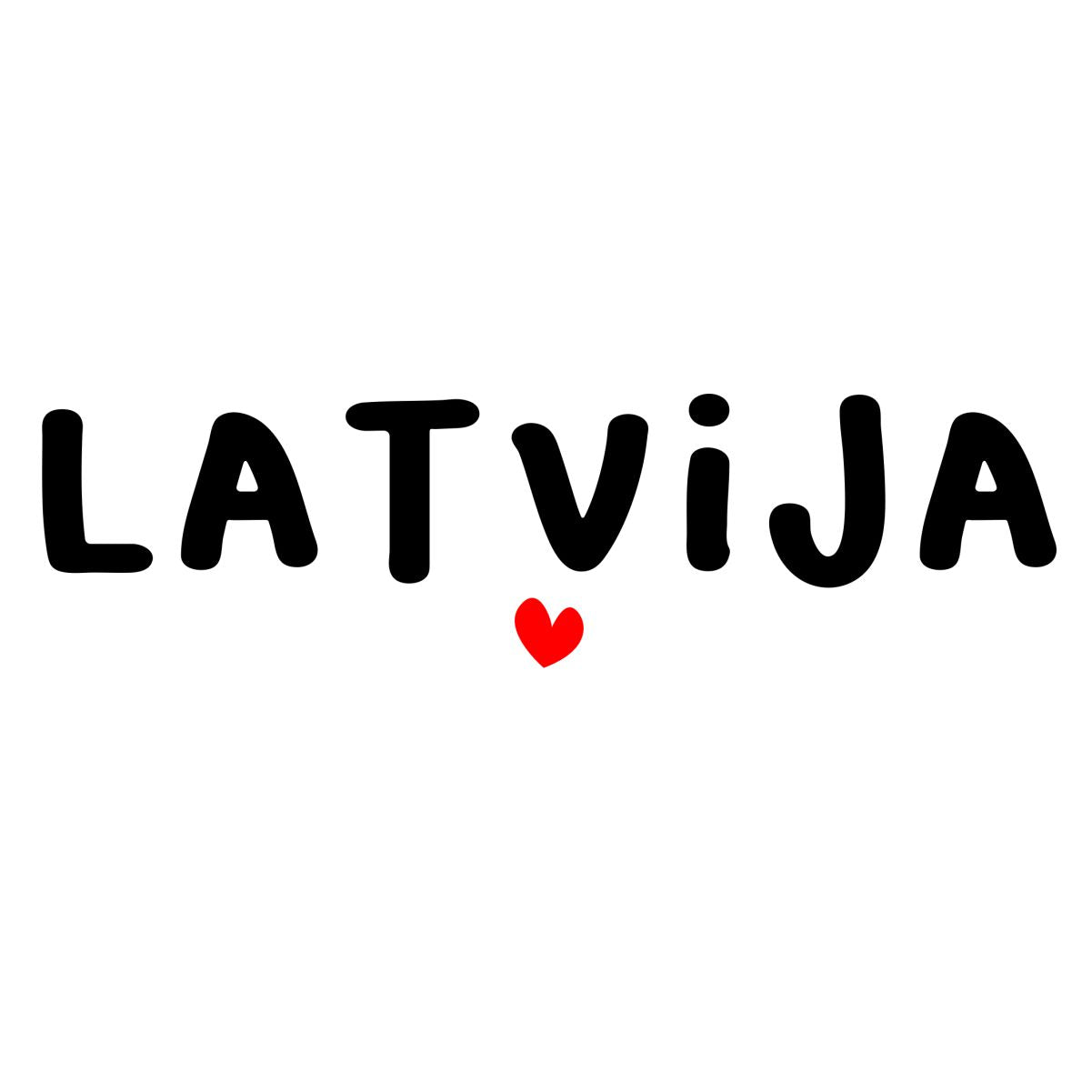 Balts UNISEX džemperis bez kapuces "Latvija"