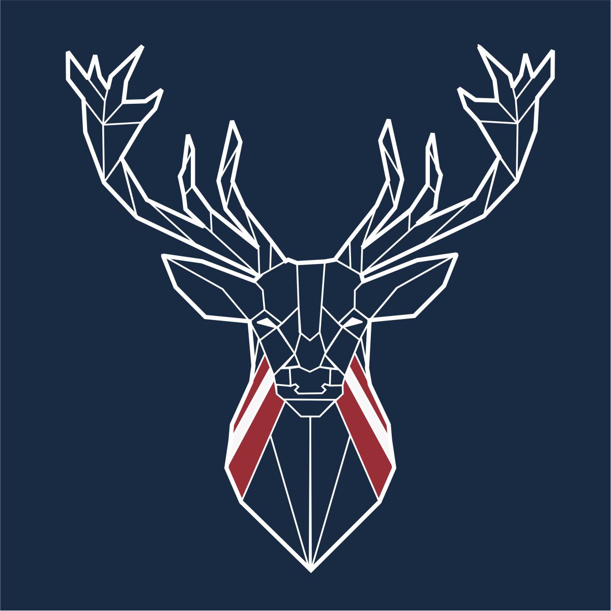 Zils UNISEX džemperis bez kapuces "Latvijas briedis"