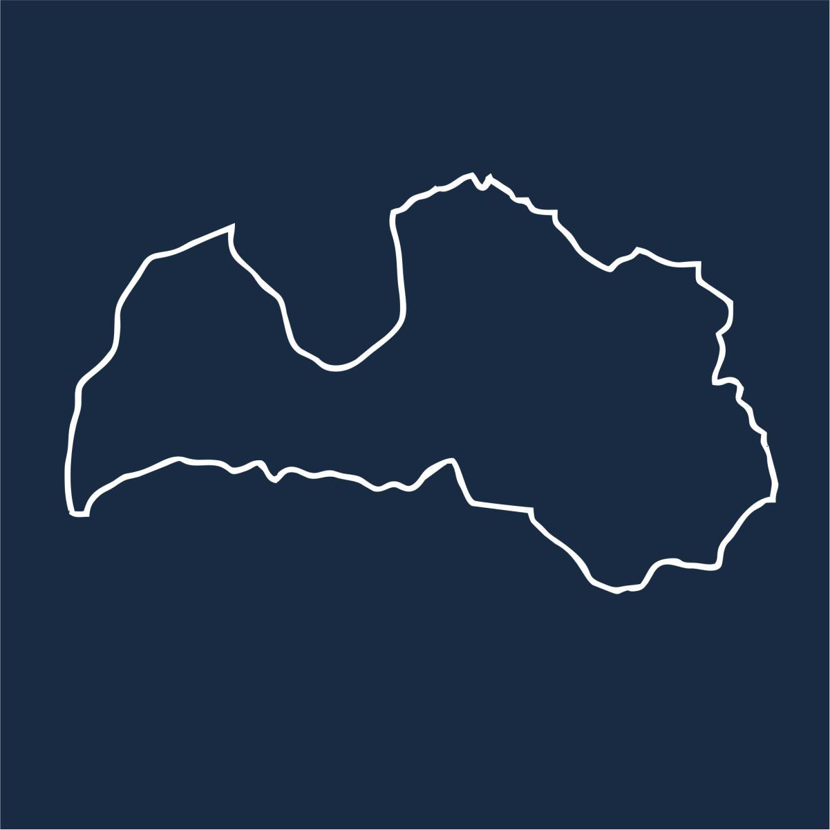 Zils UNISEX džemperis bez kapuces "Latvijas kontūras"