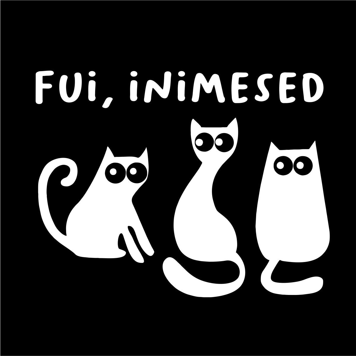 Mustad UNISEX T-särgid "Fui, inimesed"