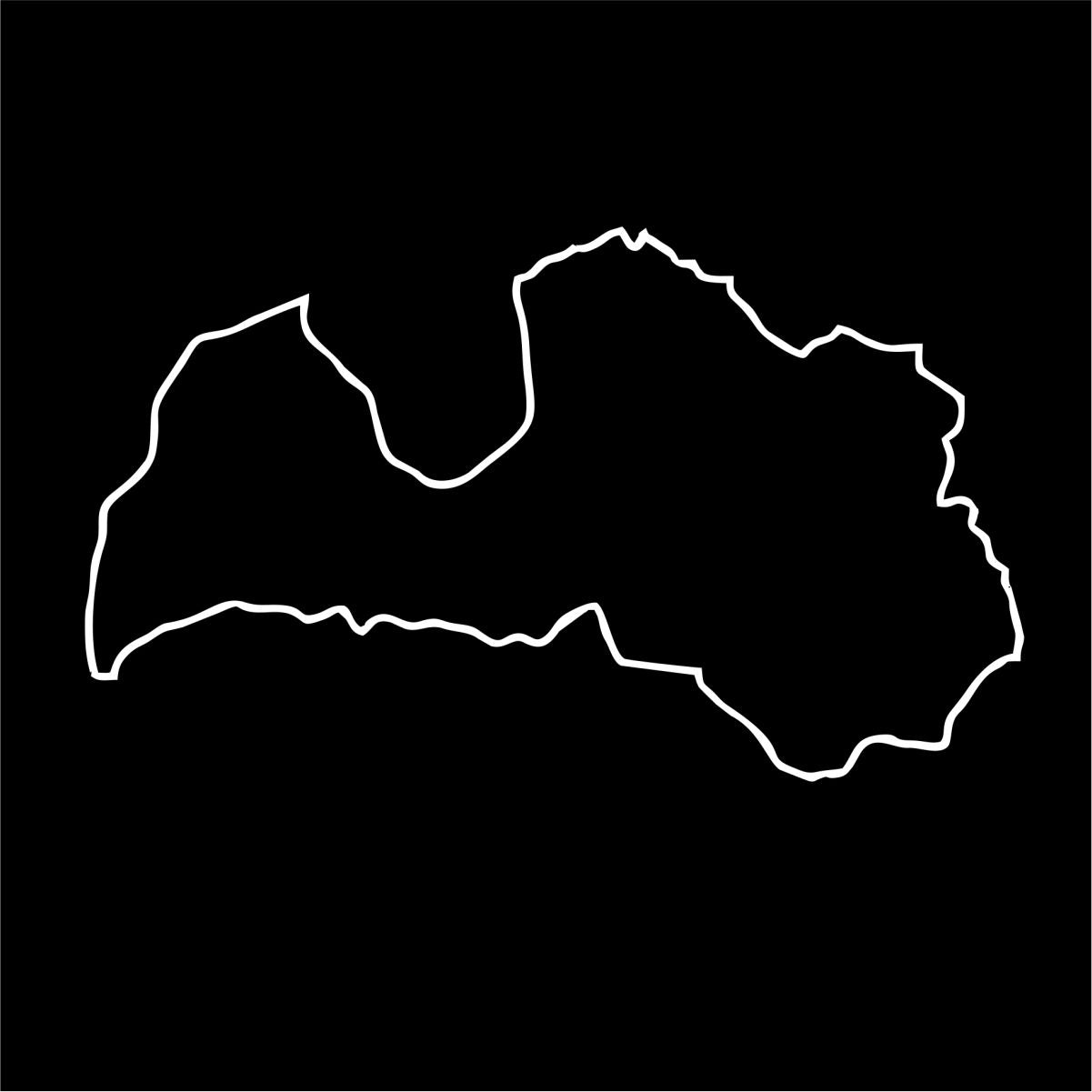 Melns UNISEX džemperis bez kapuces "Latvijas kontūras"