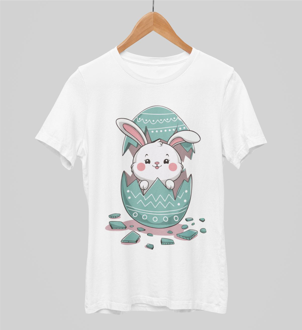 Białe koszulki UNISEX Wielkanocna niespodzianka