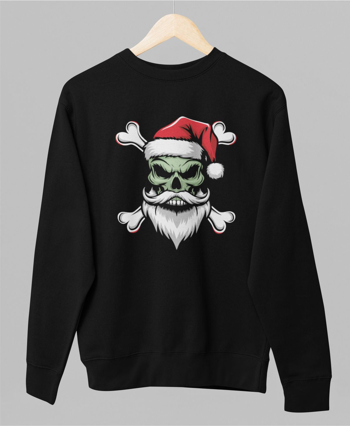 Must UNISEX pusaer ilma kapuutsita "Jõulukolju"