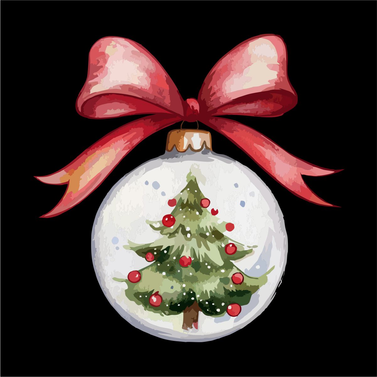 Must UNISEX pusaer ilma kapuutsita "Jõuluehe"