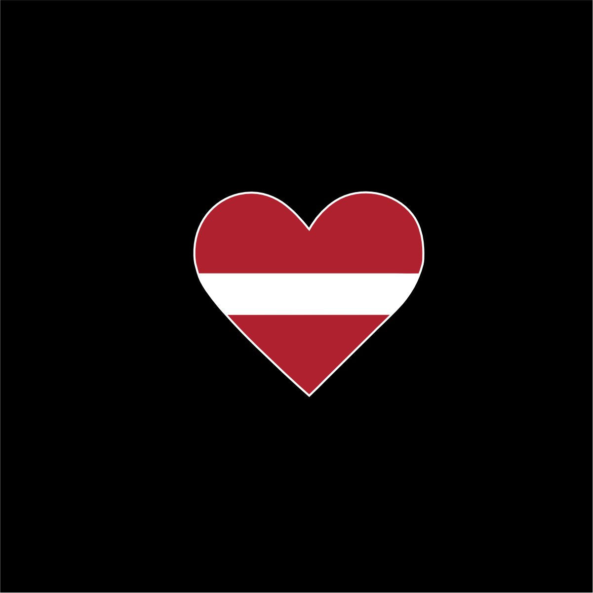 Melns UNISEX džemperis bez kapuces "Latvijas sirsniņa"