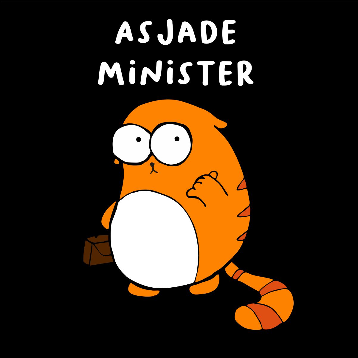 Mustad UNISEX T-särgid "Asjade minister"