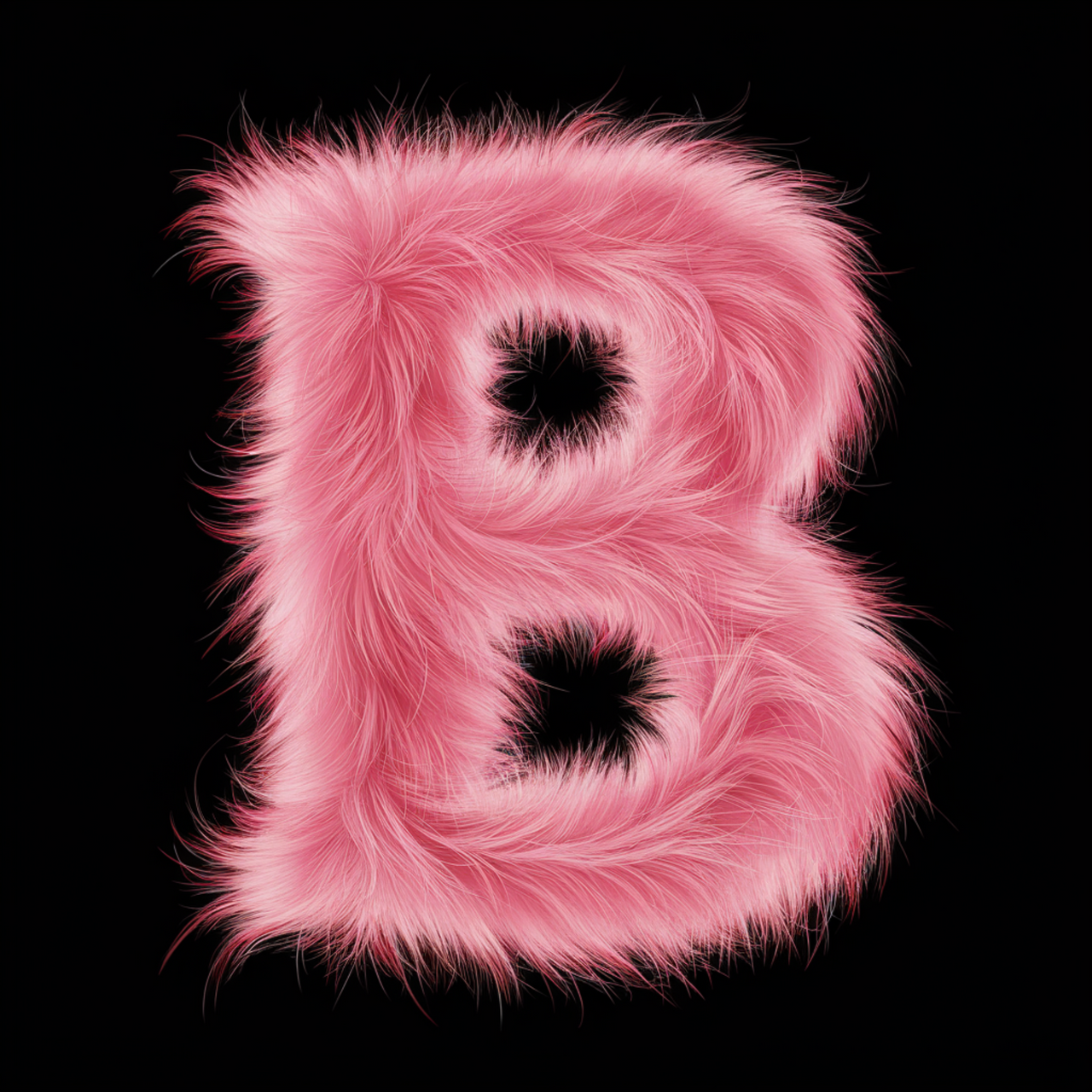 Schwarzes UNISEX T-Shirt "B Buchstabe"