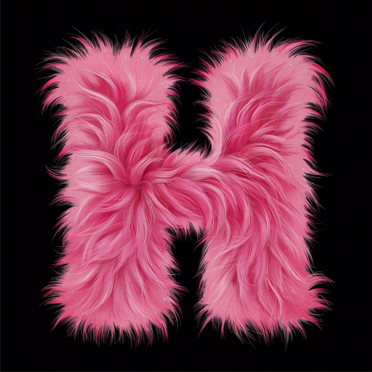 Svart UNISEX T-shirt “H Buchstabe”