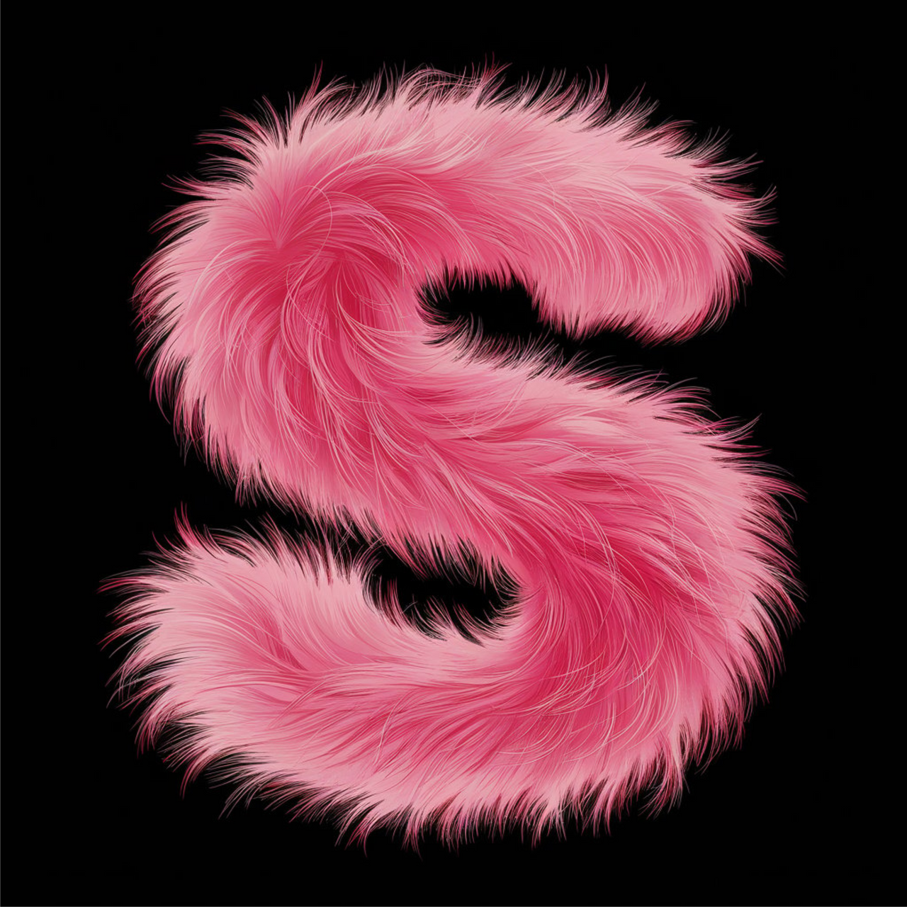 Čierny UNISEX pulóver „Písmeno S“