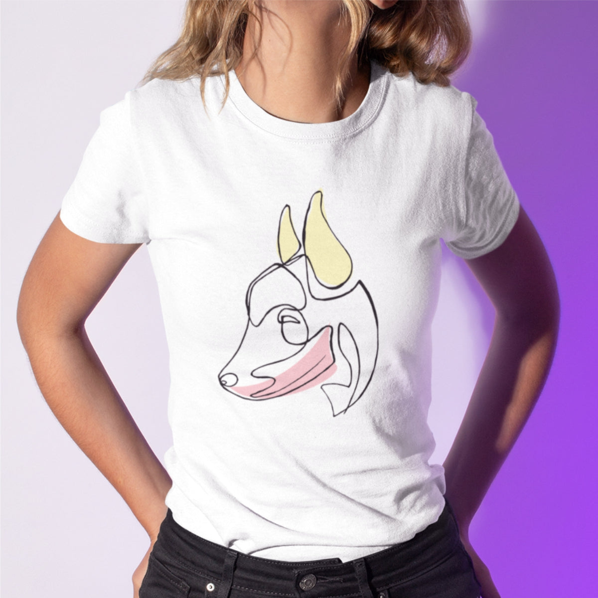 White Unisex T-shirt Escribele a tu perro