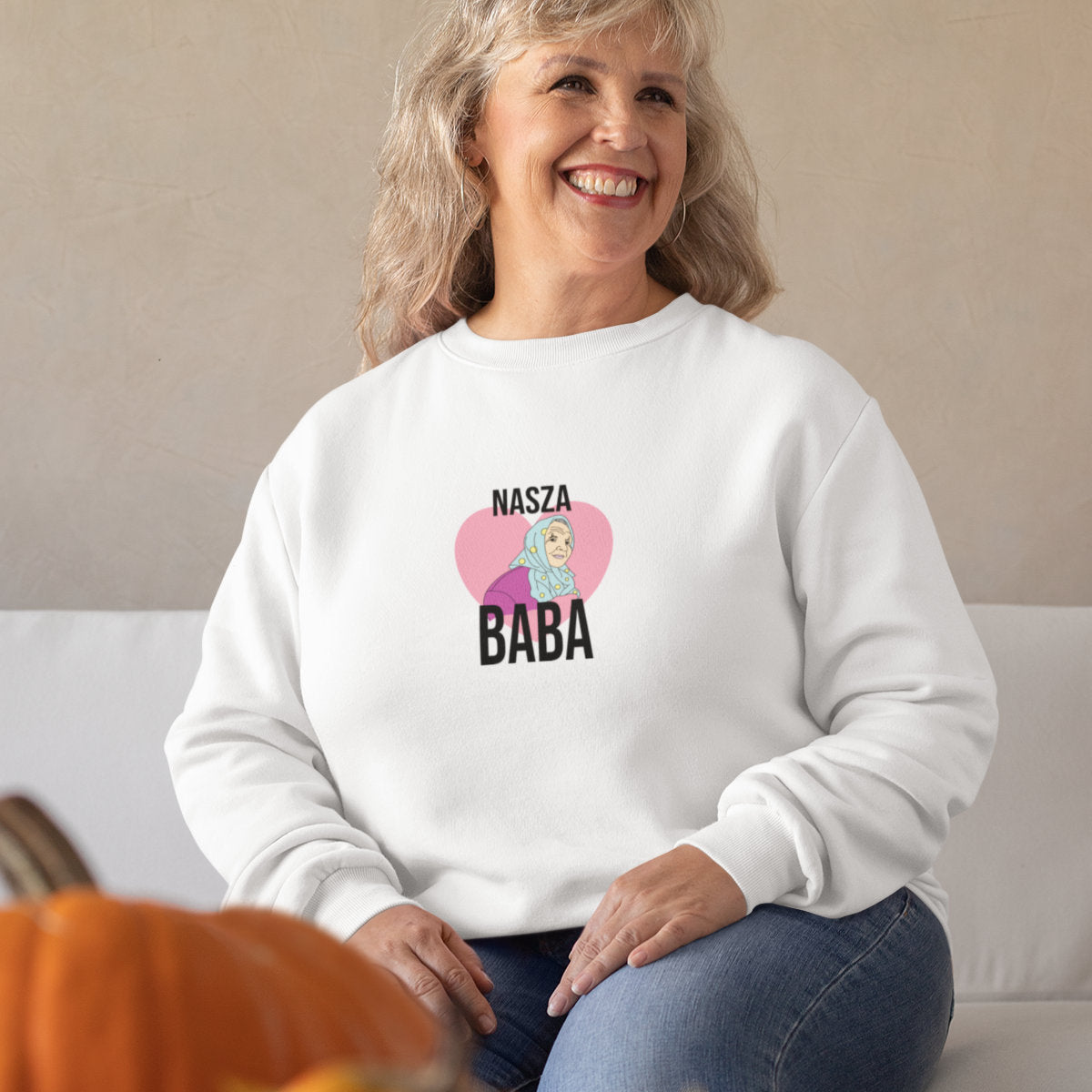 Bluza biała Nasza baba