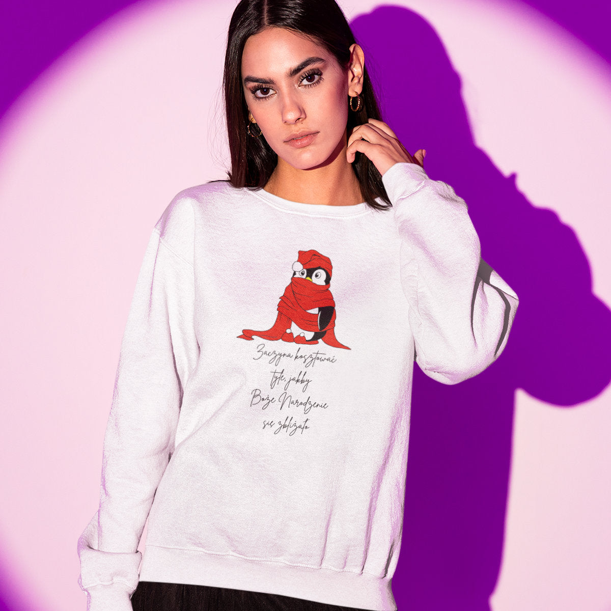 UNISEX Biała bluza Zaczyna kosztować tyle